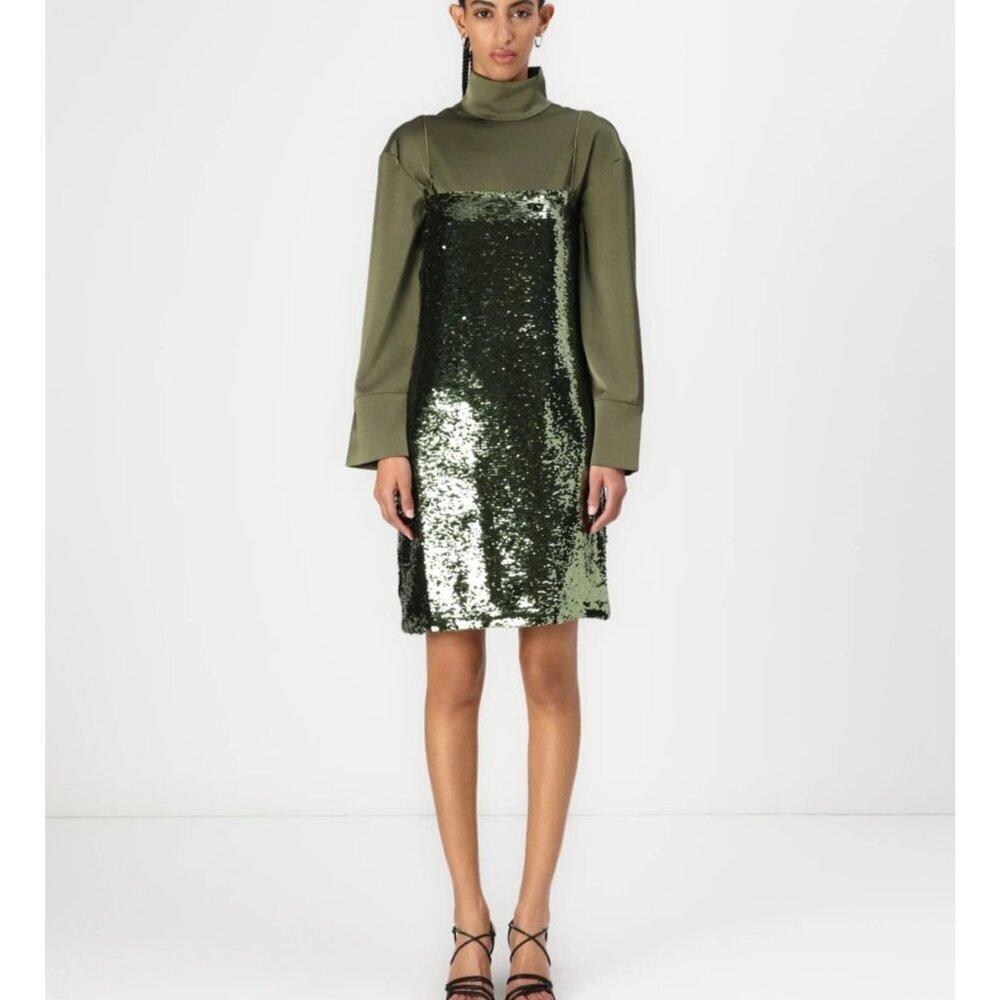2nd Day LETICIAS - Cocktail dress Party dress Green Sequin 34/S